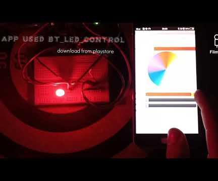 DIY BLUETOOTH CONTROL RGB FROM MOBILE(ARDUINO UNO & HC-05 )