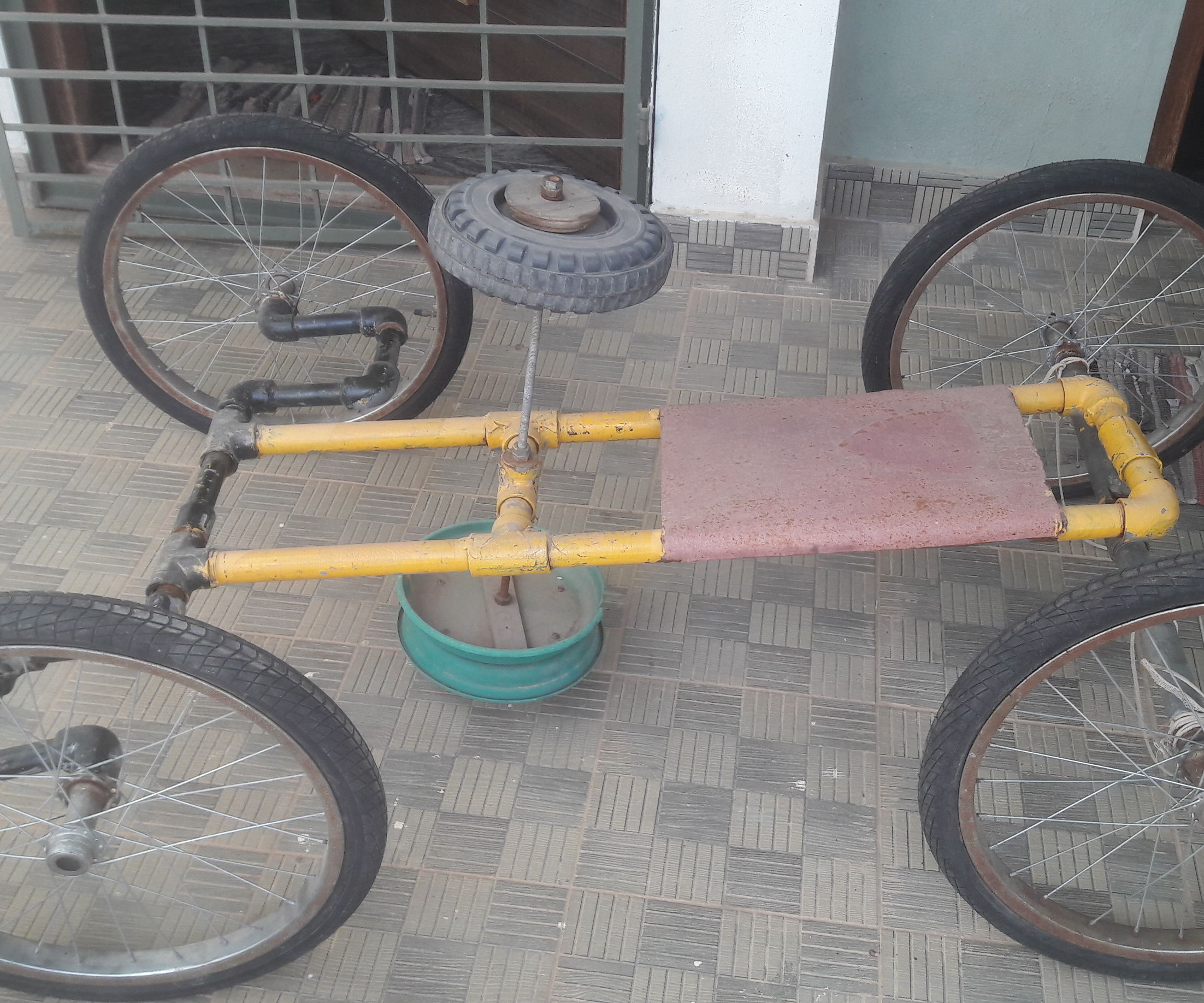 Pedal Kart Made From Old Pipes