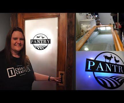 DIY Homestead Glass Pantry Door-$17!