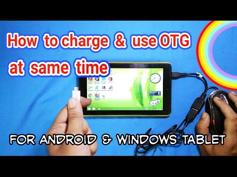 Charge & Use OTG at Same Time in Tablet Pc