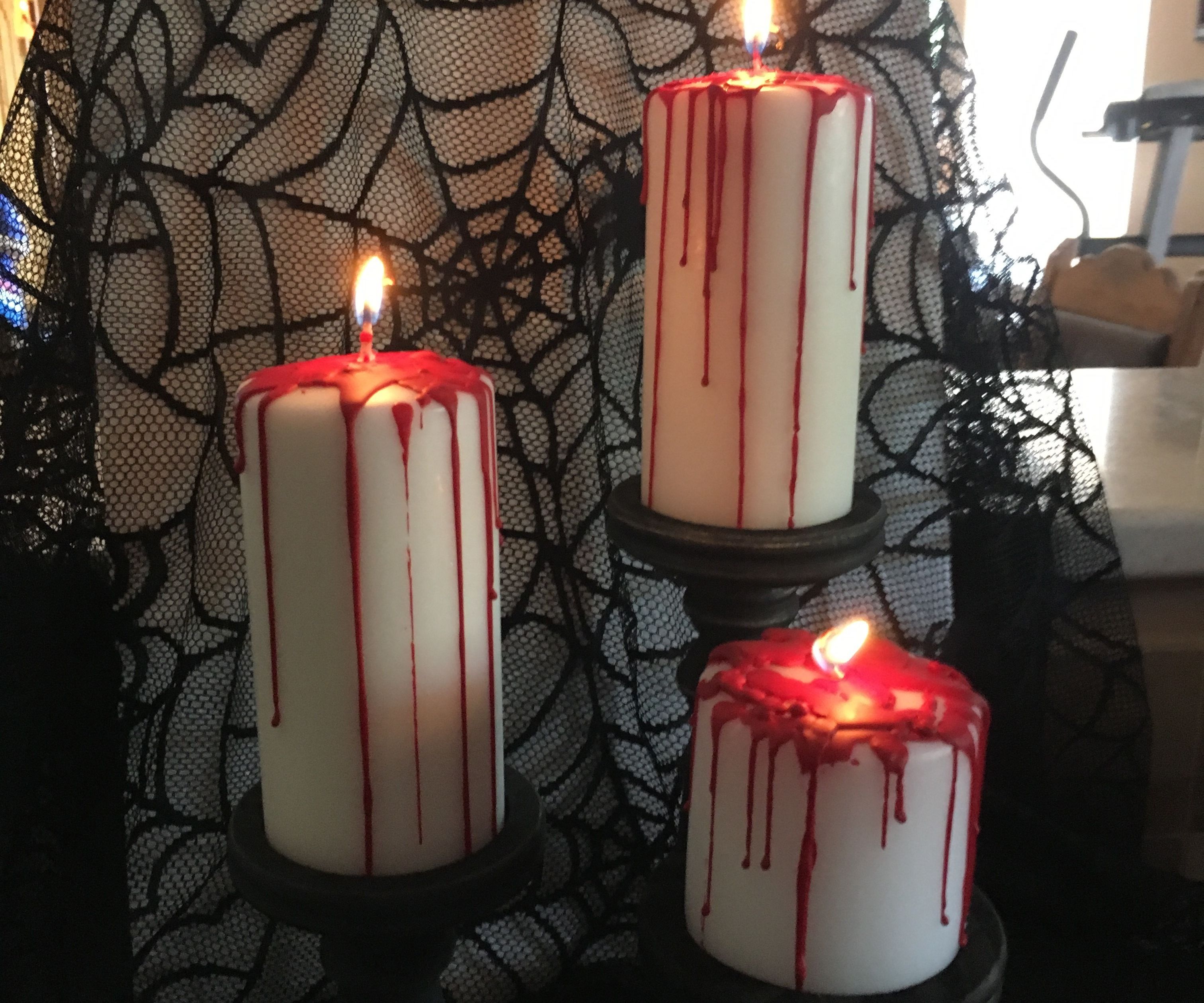 DIY Bloody Candles 