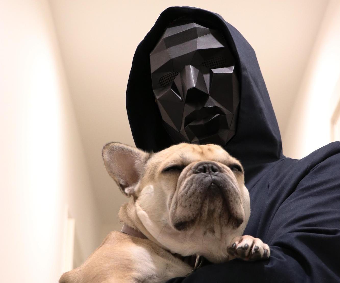 Papercraft Squid Game Frontman Mask for Halloween