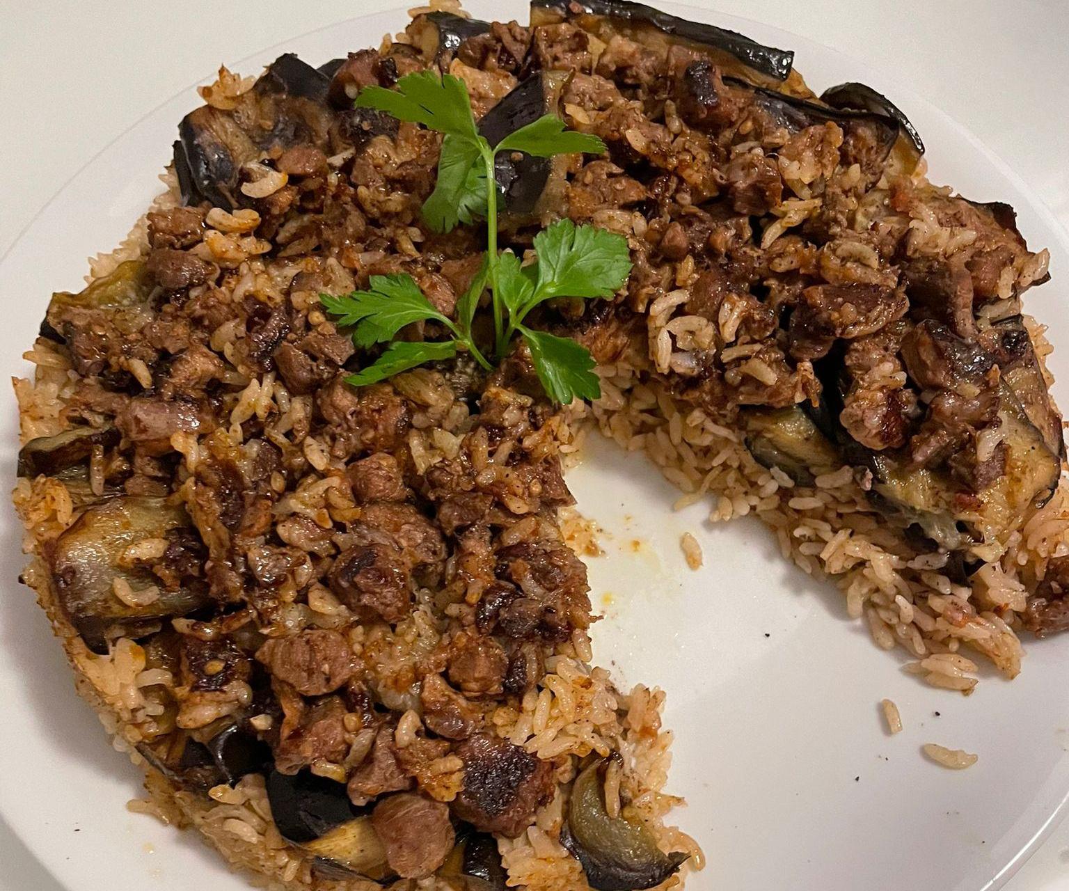 Meaty Eggplant Rice