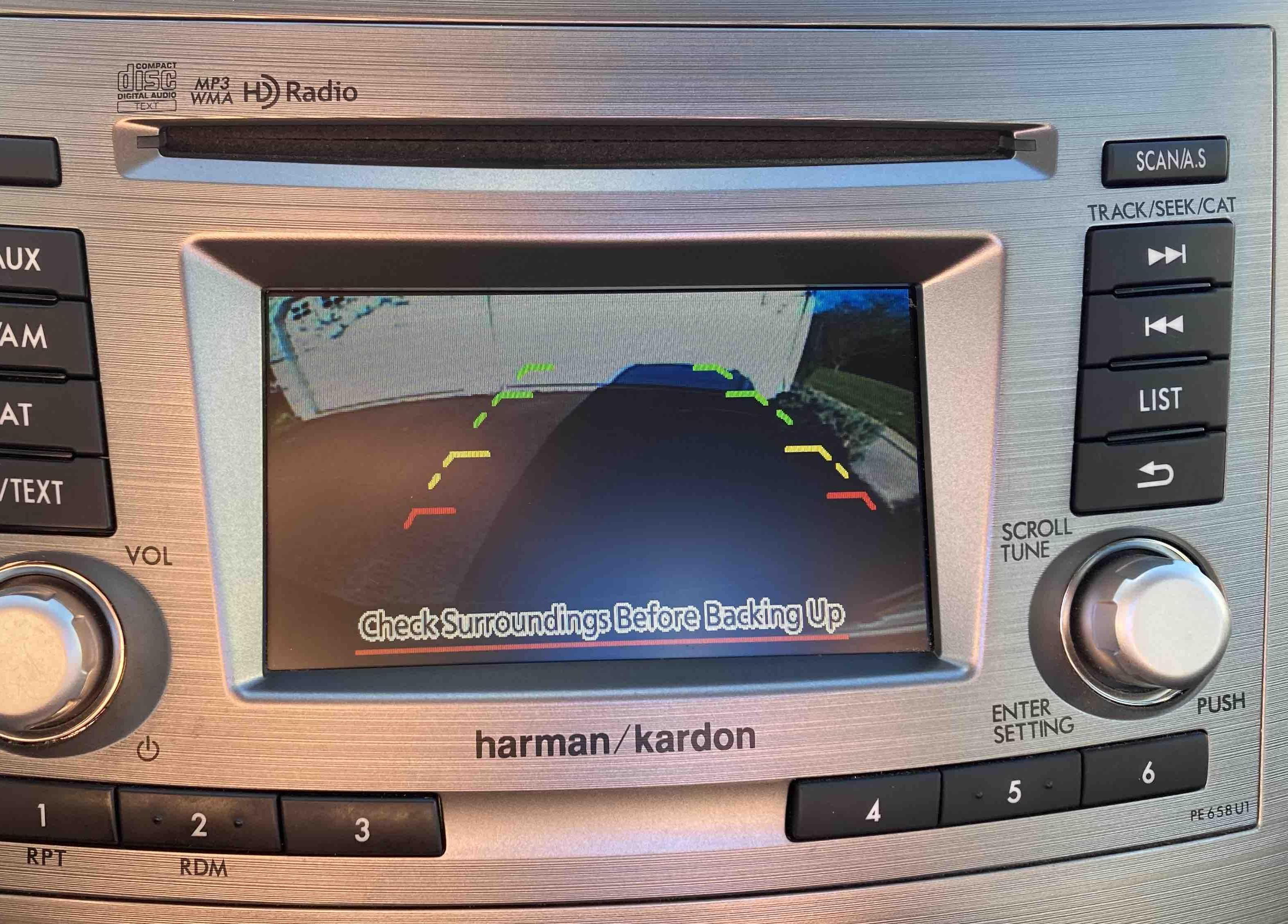 2010-2014 Subaru Outback Backup Camera Replacement