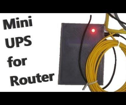 Mini UPS for Routers Using One Circuit (5V-12V)