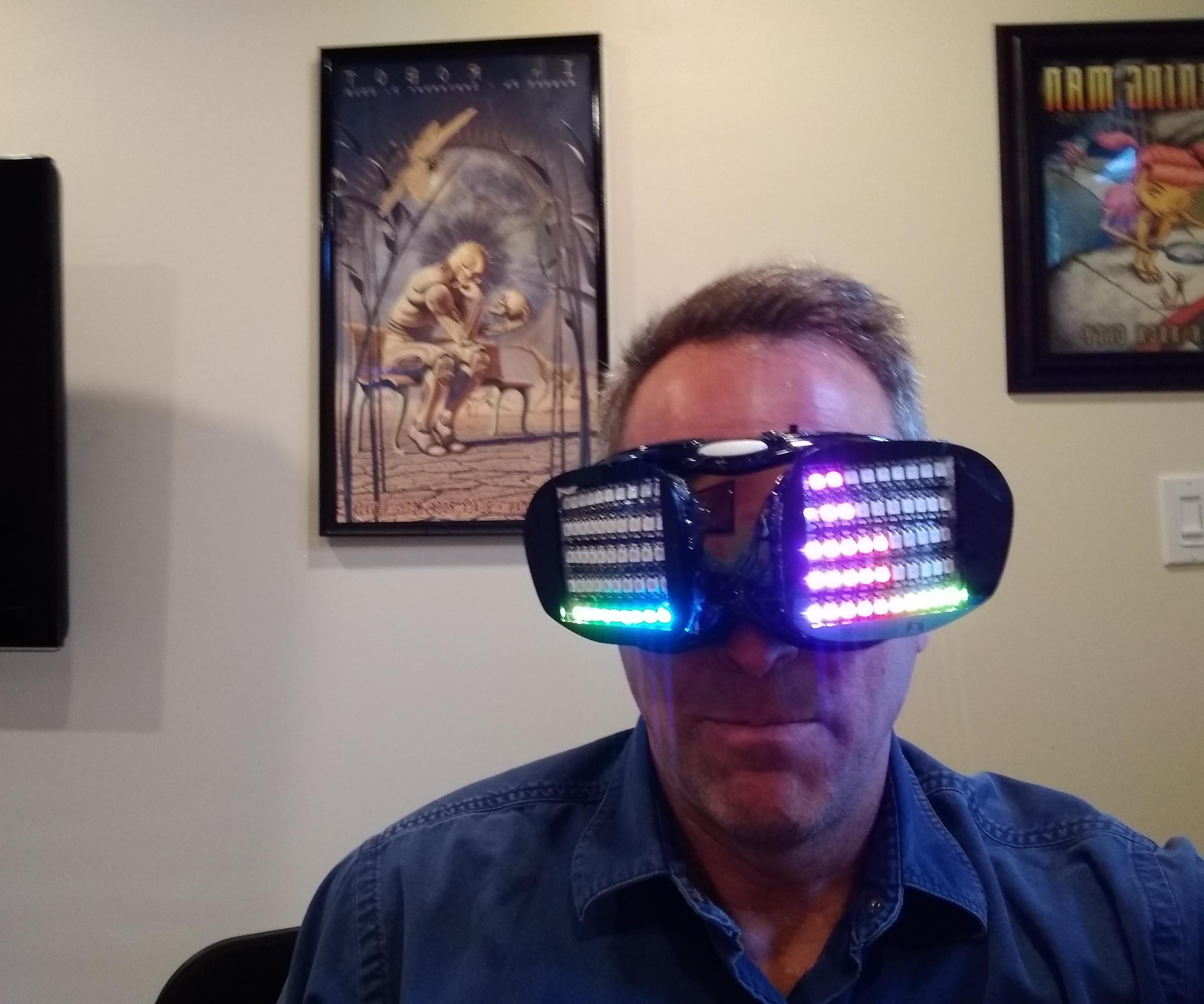 Dancing LED Goggles