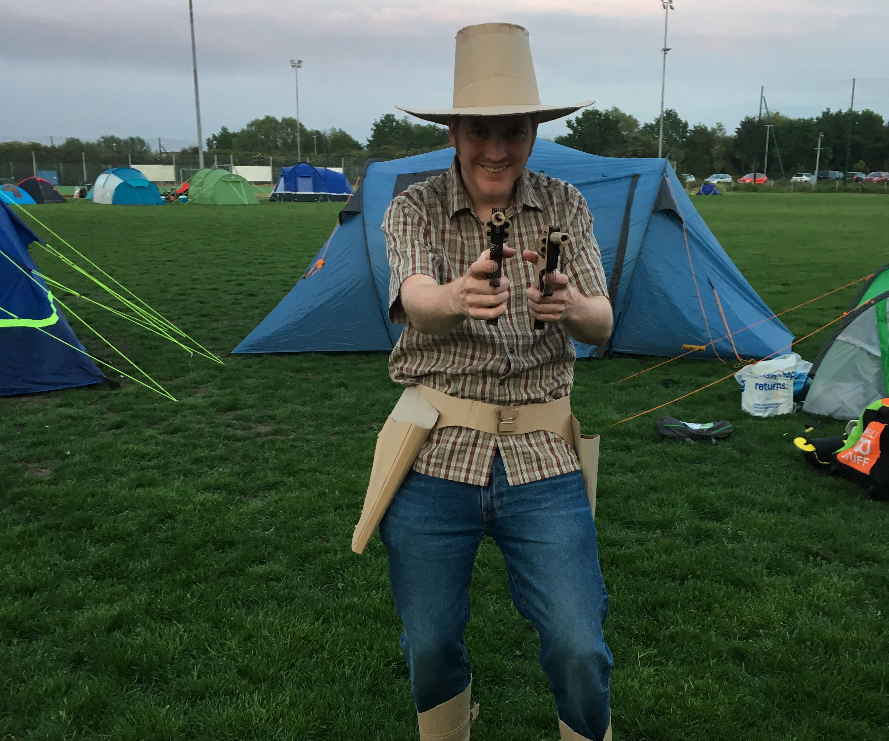 Cardboard Cowboy Costume