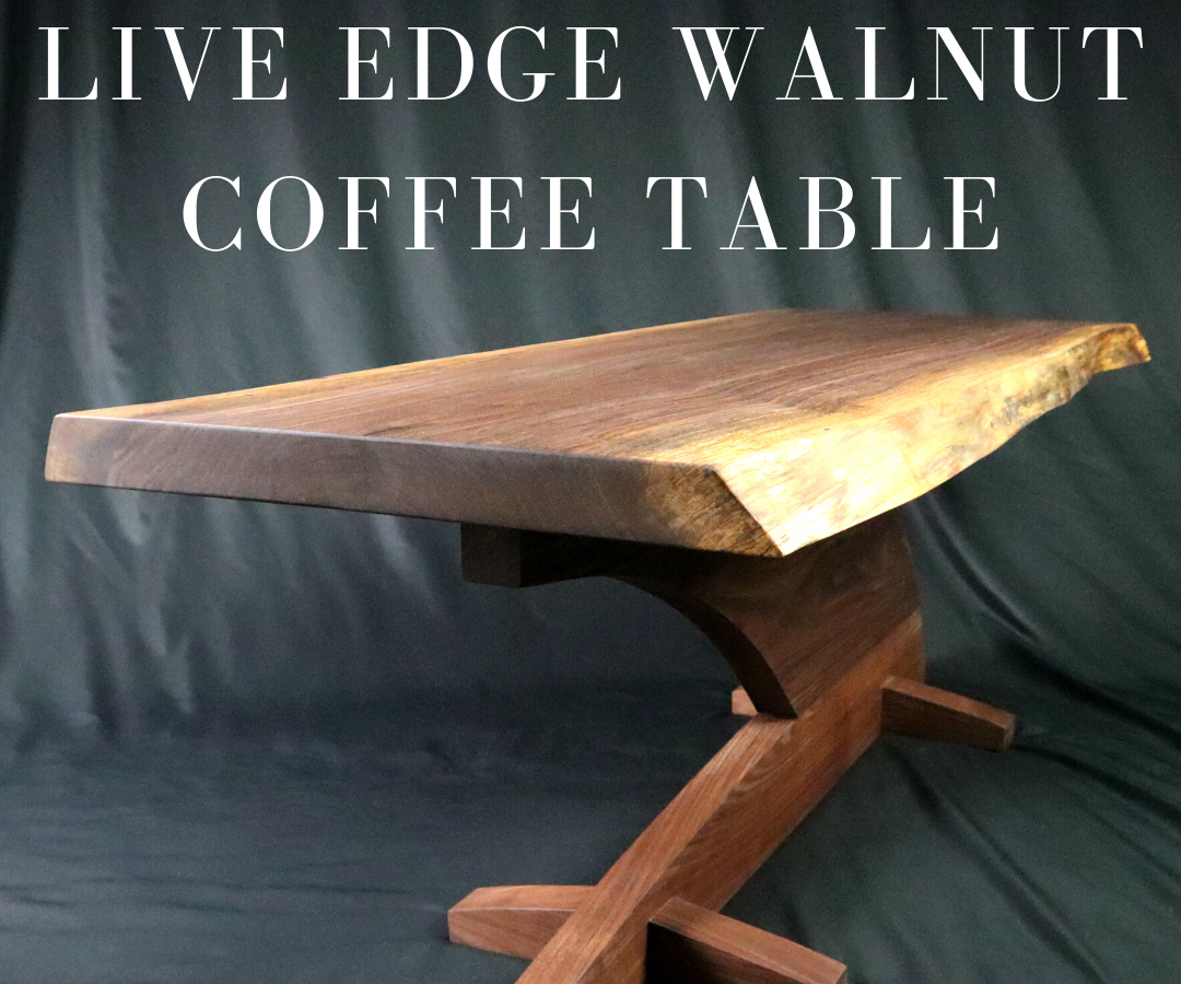 Live Edge Solid Walnut Coffee Table