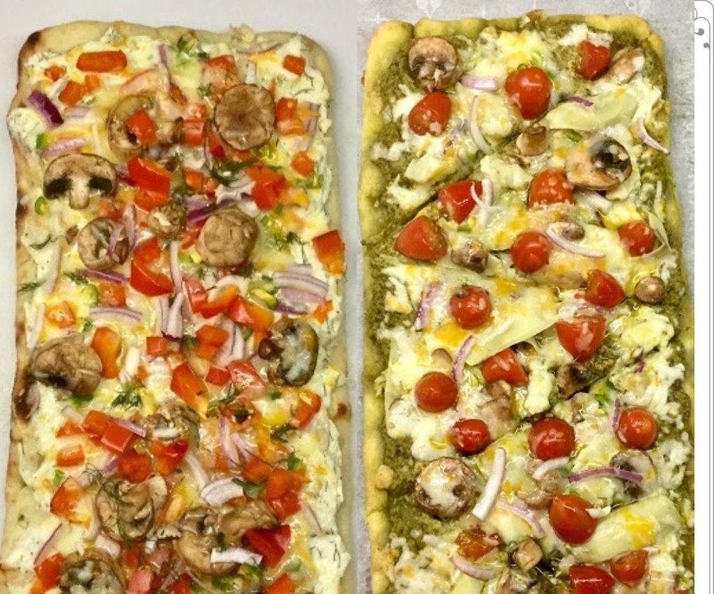 Easy, Super Cheesy Flatbread Pizzas