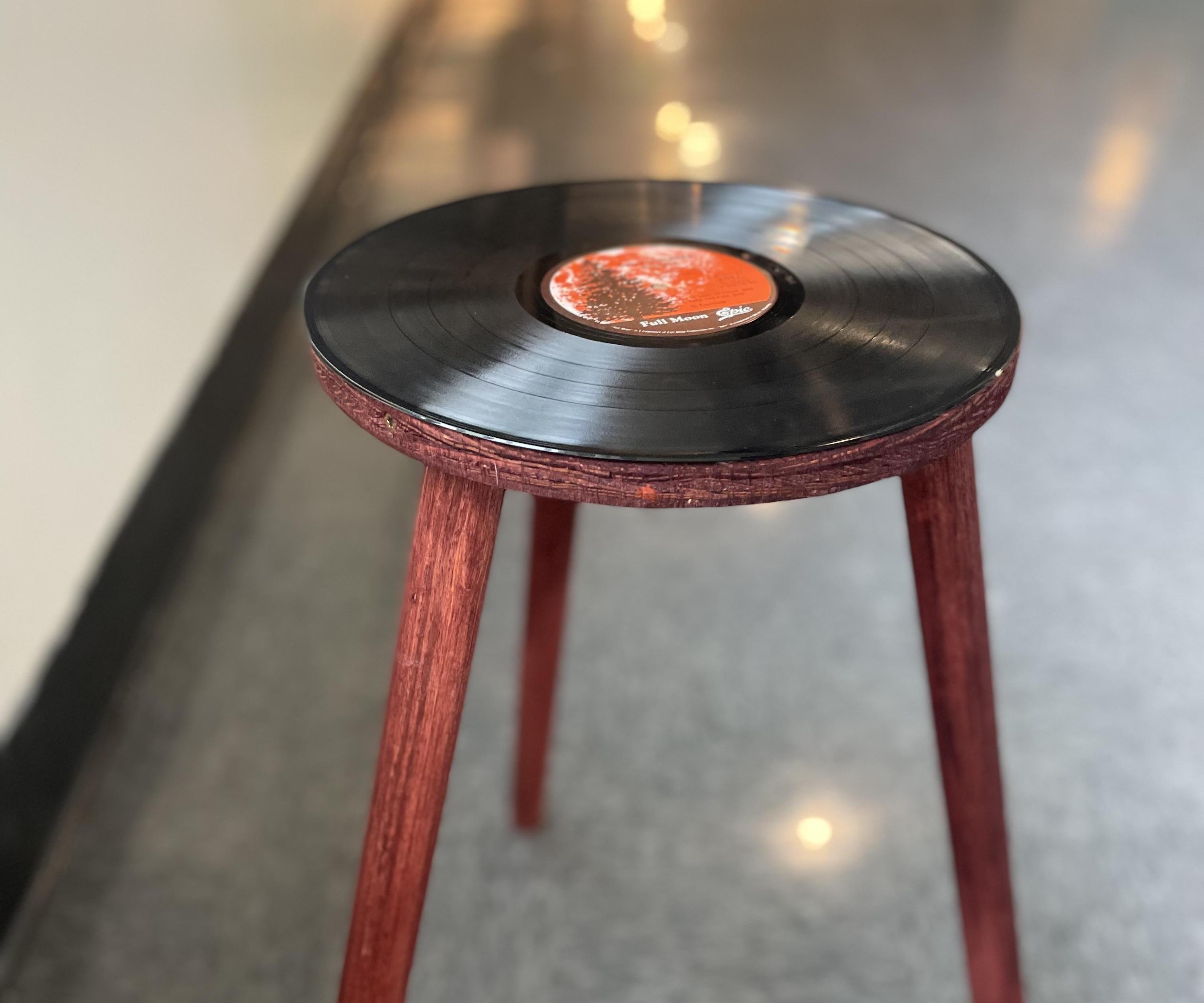 Record Side Table