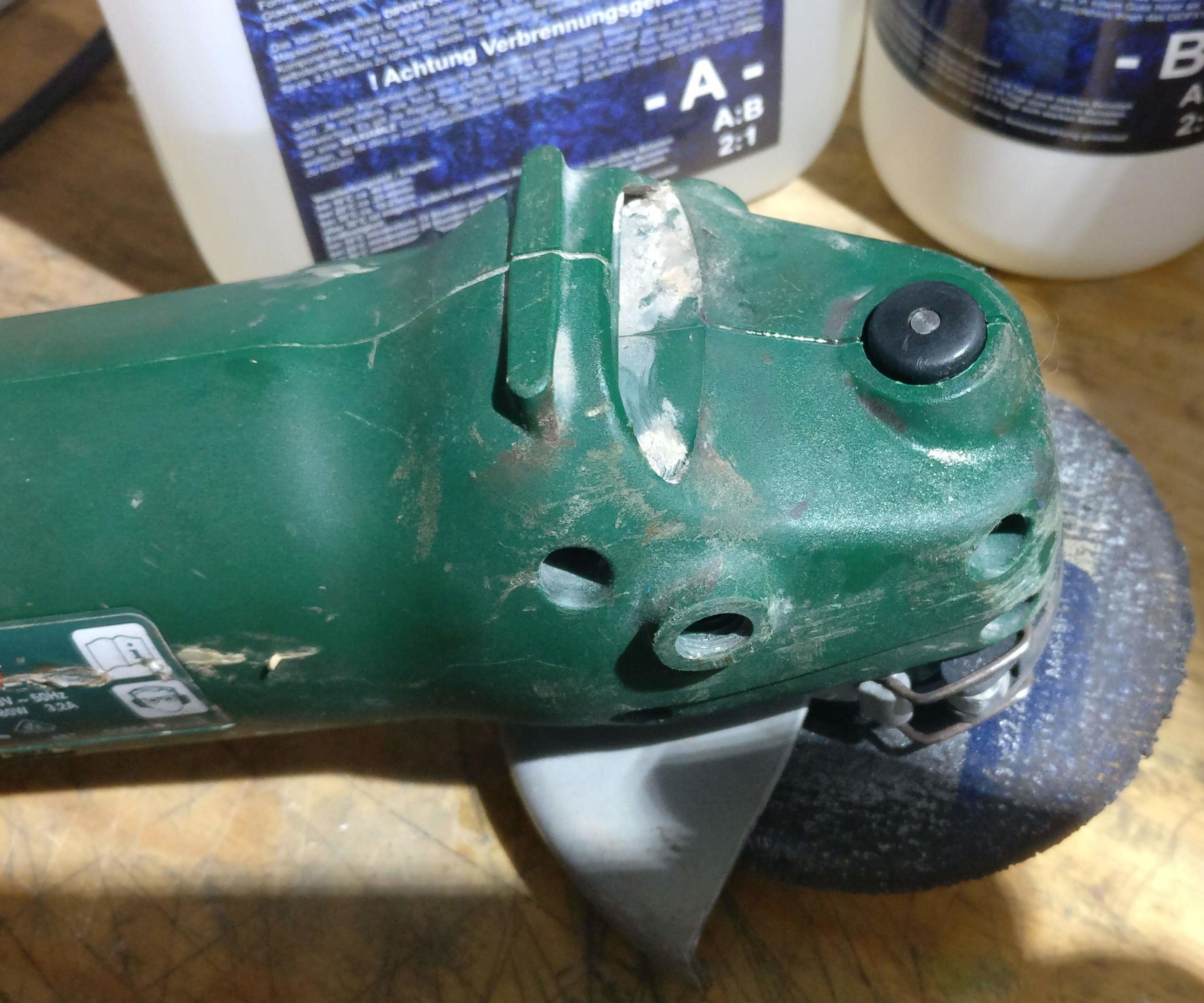 Angle Grinder Fix Using Epoxy Resin