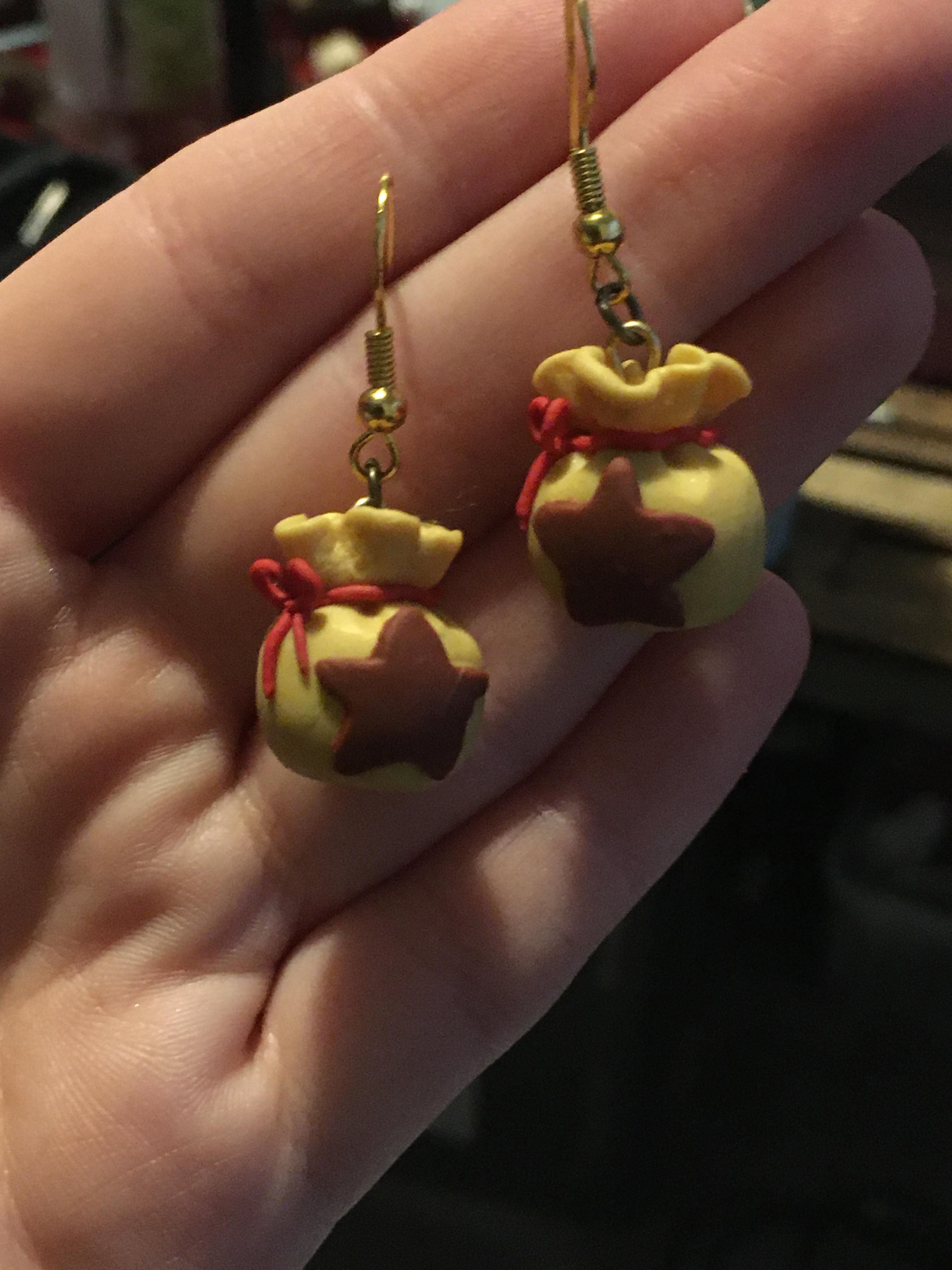 Animal Crossing Bell Bag Earrings