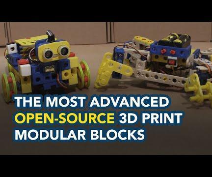 The Most Advanced Open-Source 3D Print Modular Block for STEM