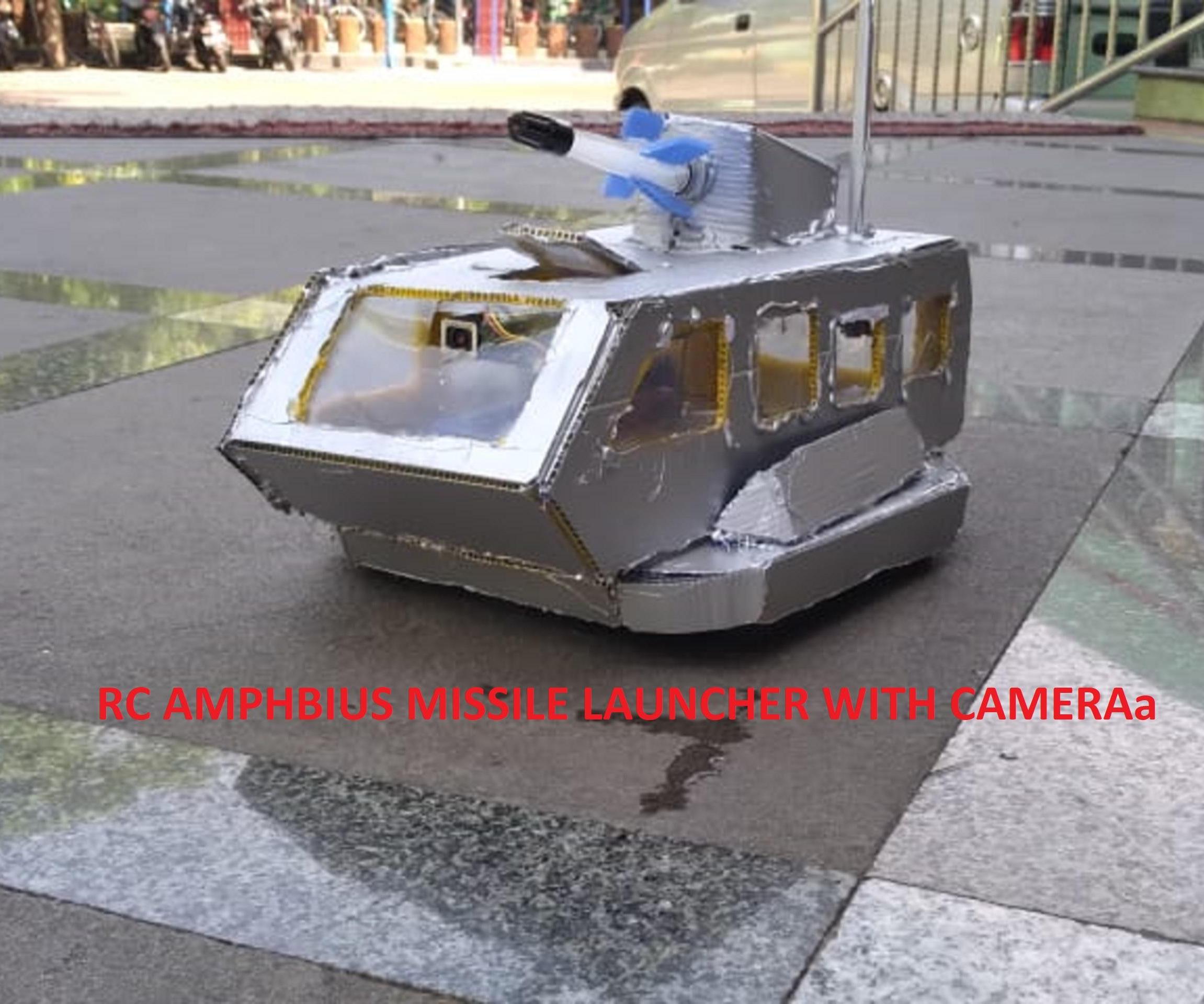 RC AMPHIBIUS MISSILE LAUNCHER WITH WIFI CAMERA