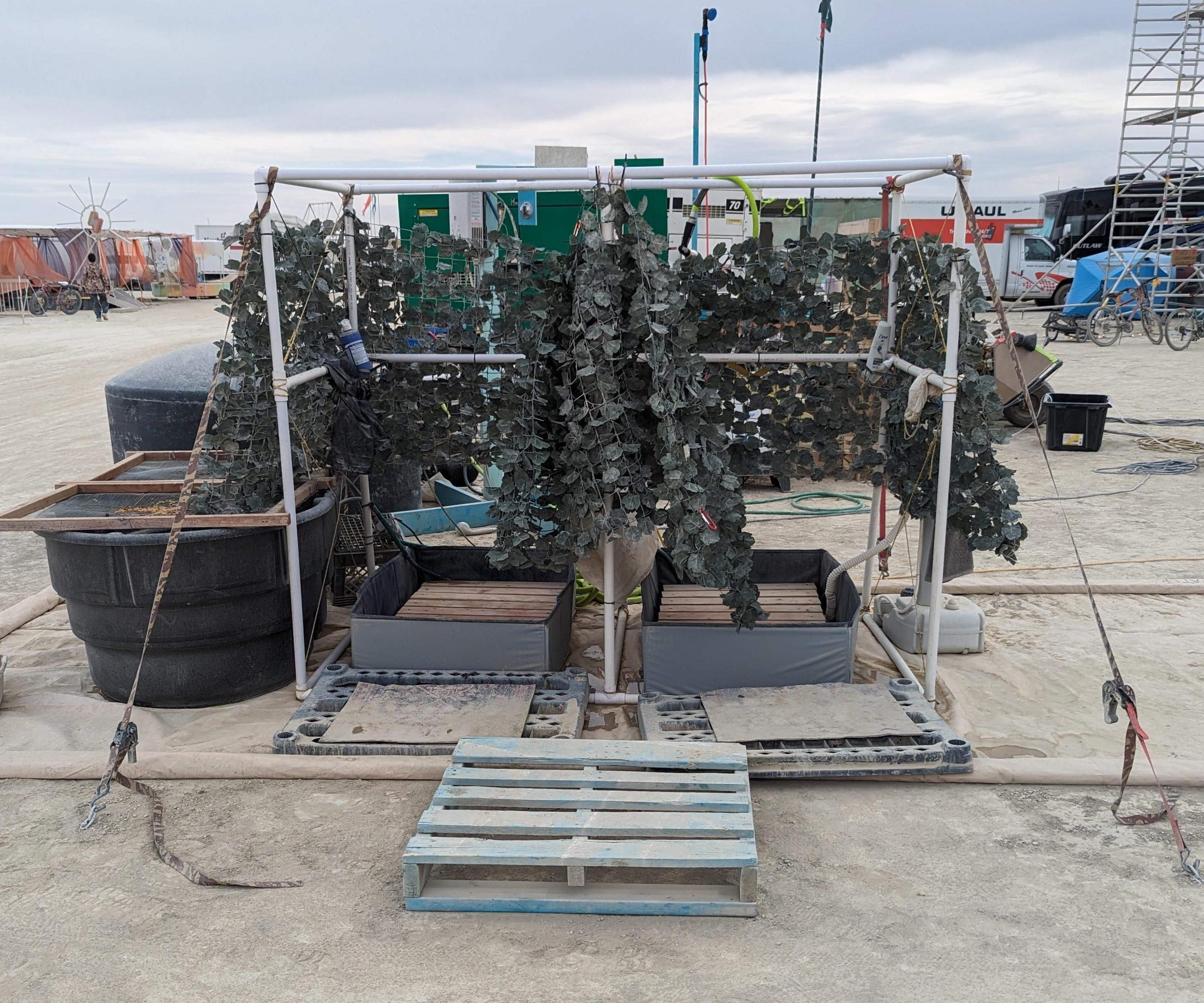 Burning Man Off-the-grid Shower