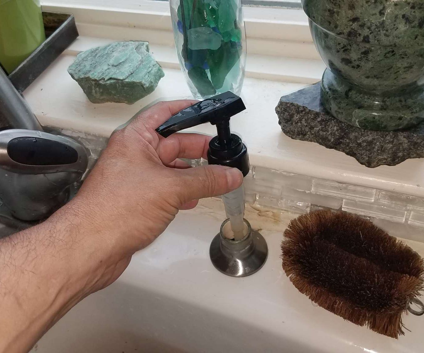Fixing That Stupid Soap Dispenser Built Into the Sink
