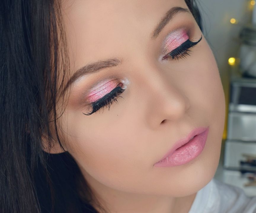 Pink Spring Glam Makeup Look