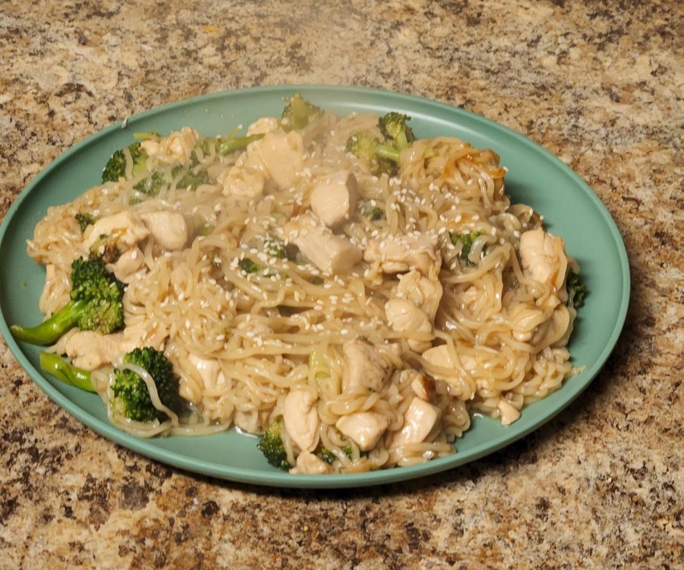 Chicken Lo Mein on a Budget