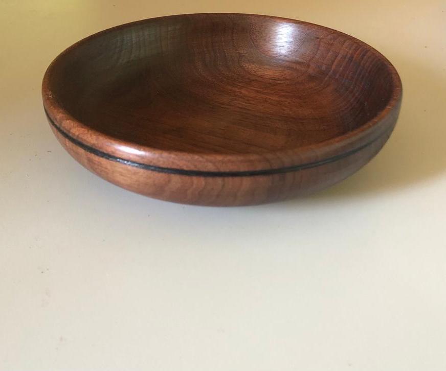 Decorative Walnut Wood Fruit Bowl