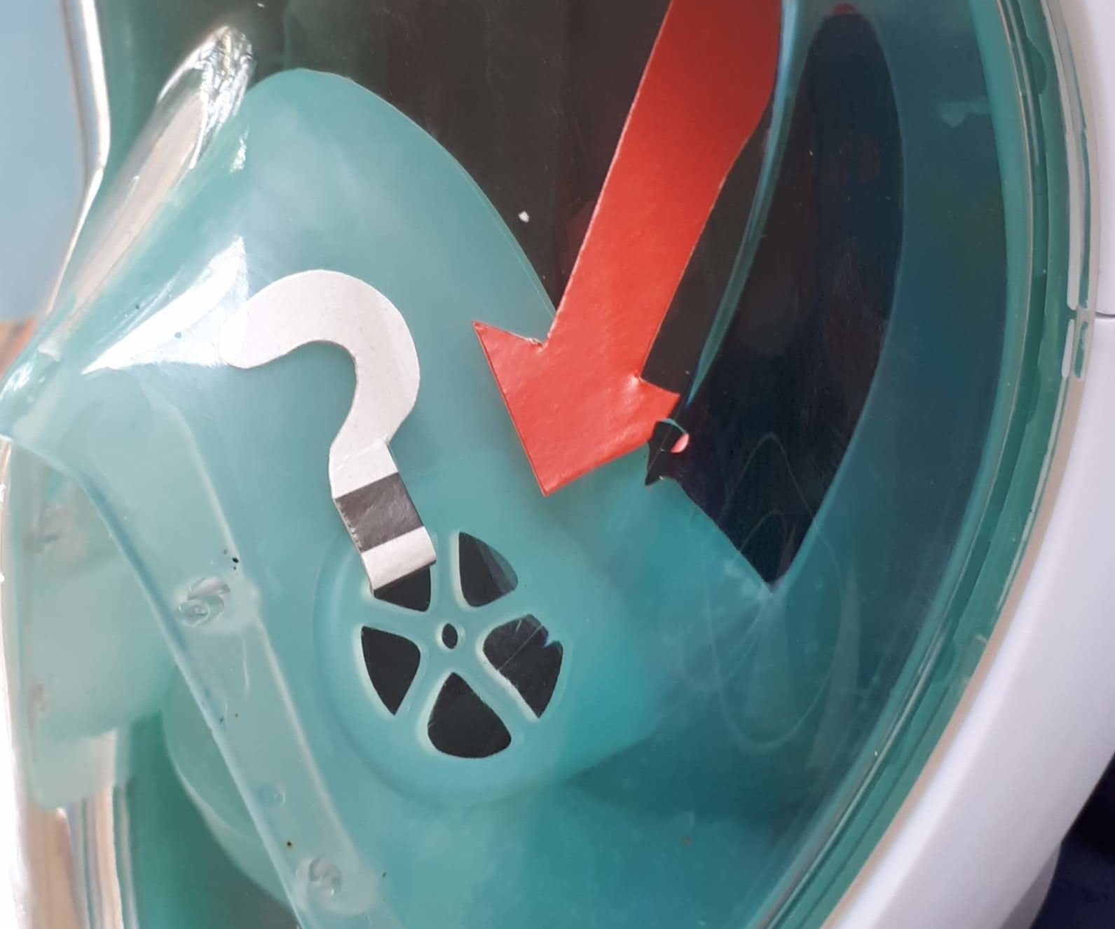 Quick Fix for Lost Valve for a Decathlon Easy Breath Full-face Snorkel Mask