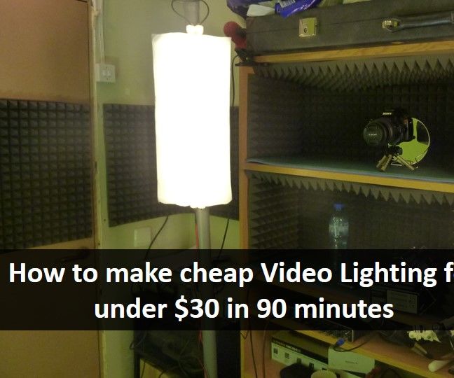 How to Make Cheap Video Lighting [for less than $30]