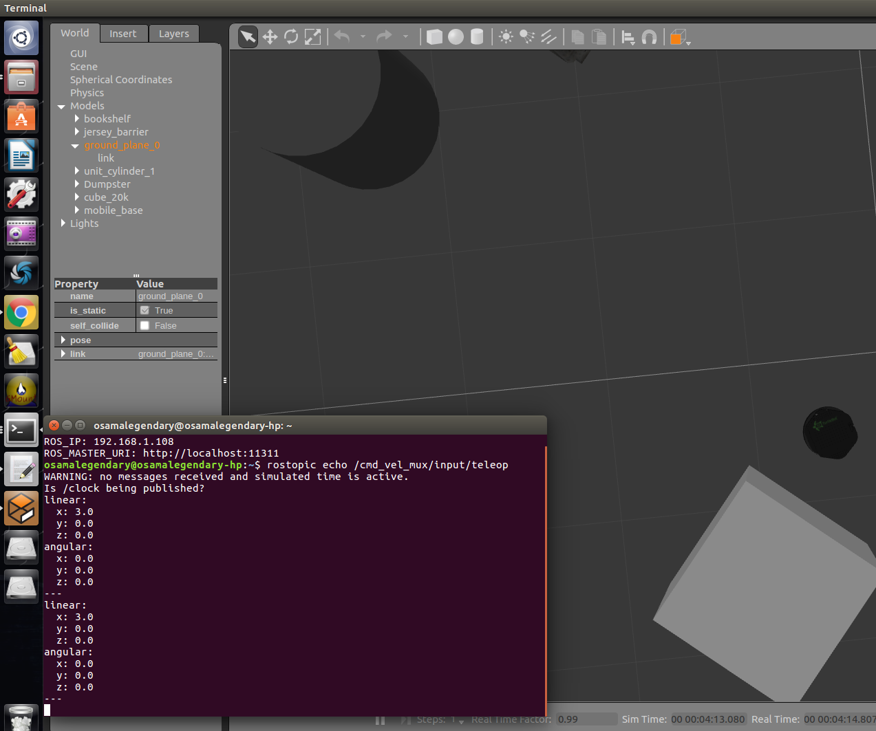 Matlab-based ROS Robotic Controller