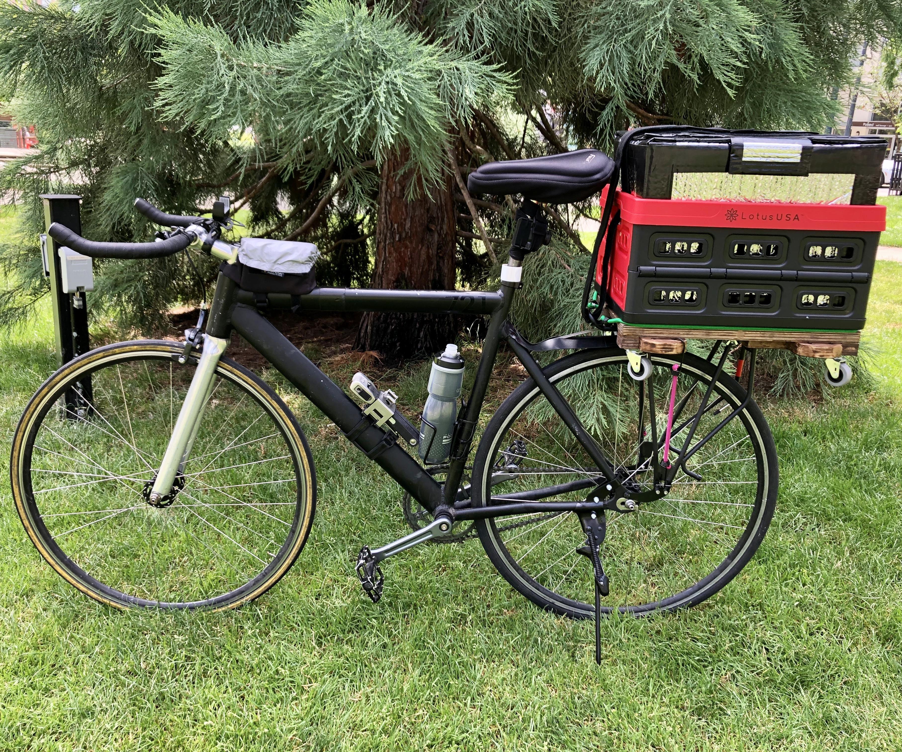 Magnetic Basket Rig for Road Bikes (Removeable & Foldable)