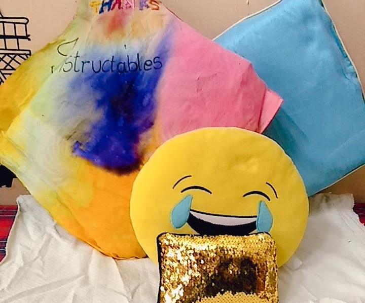 Colourful Rainbow Pillow Case , NATURAL COLORS