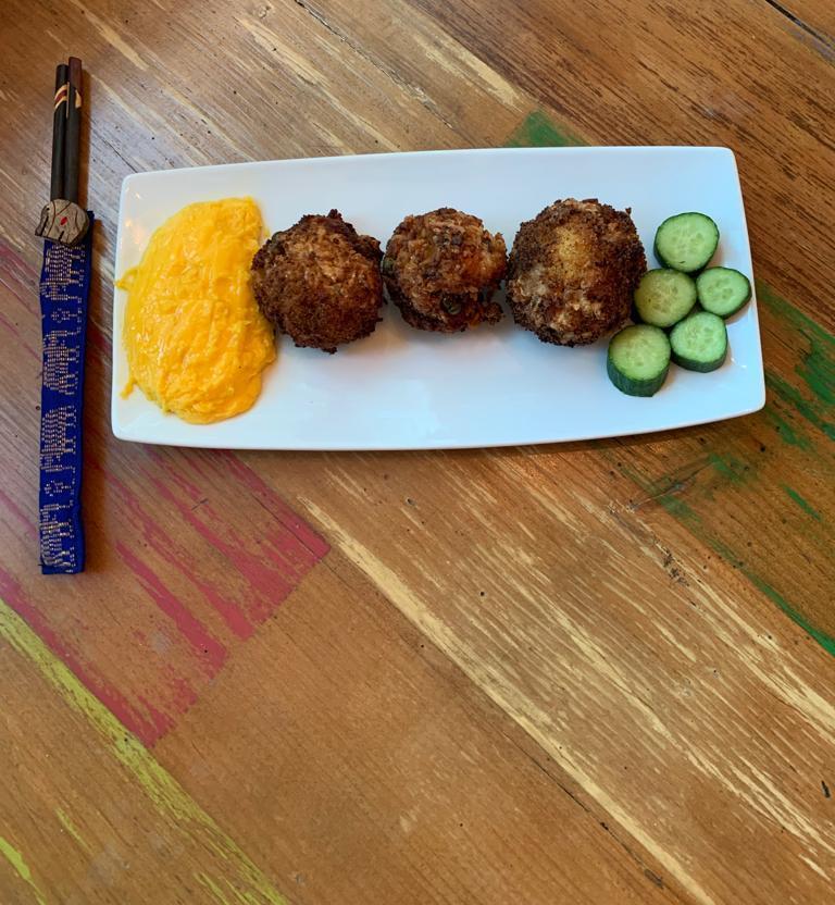 Fried Rice Balls Plate