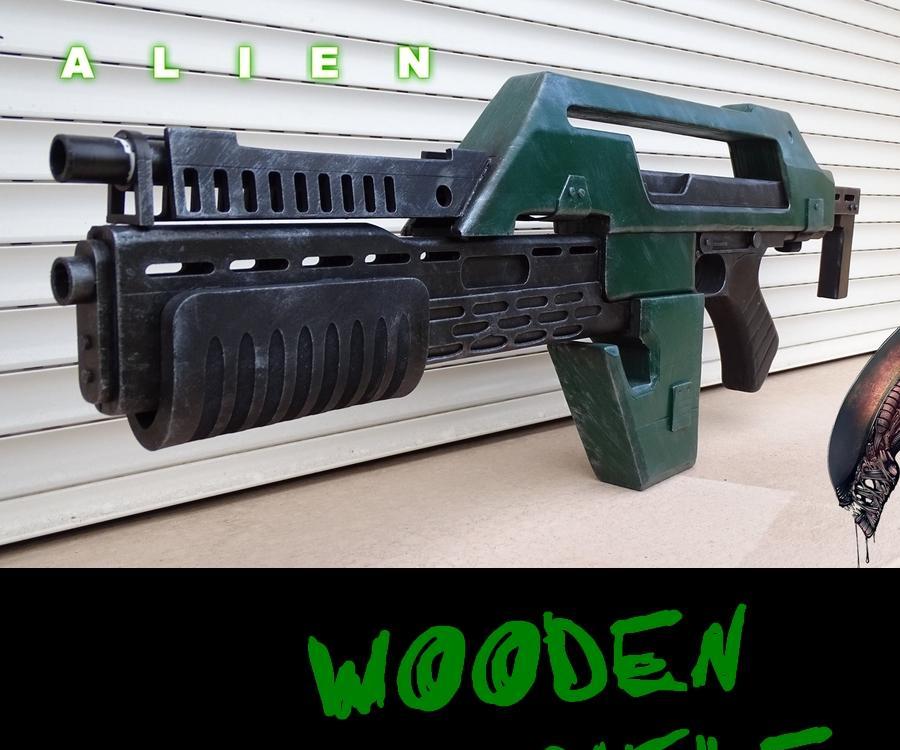 Wooden Pulse Rifle From Aliens