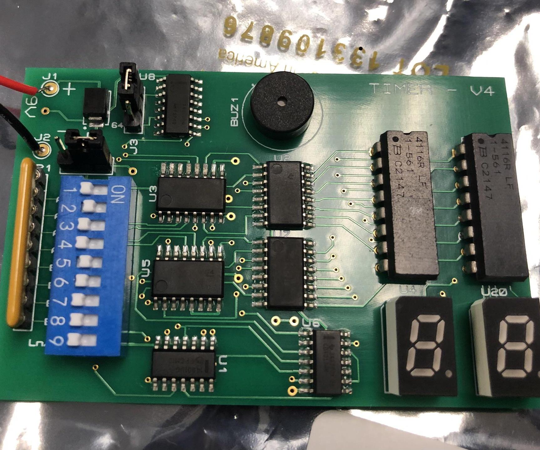 Timer Countdown on a PCB