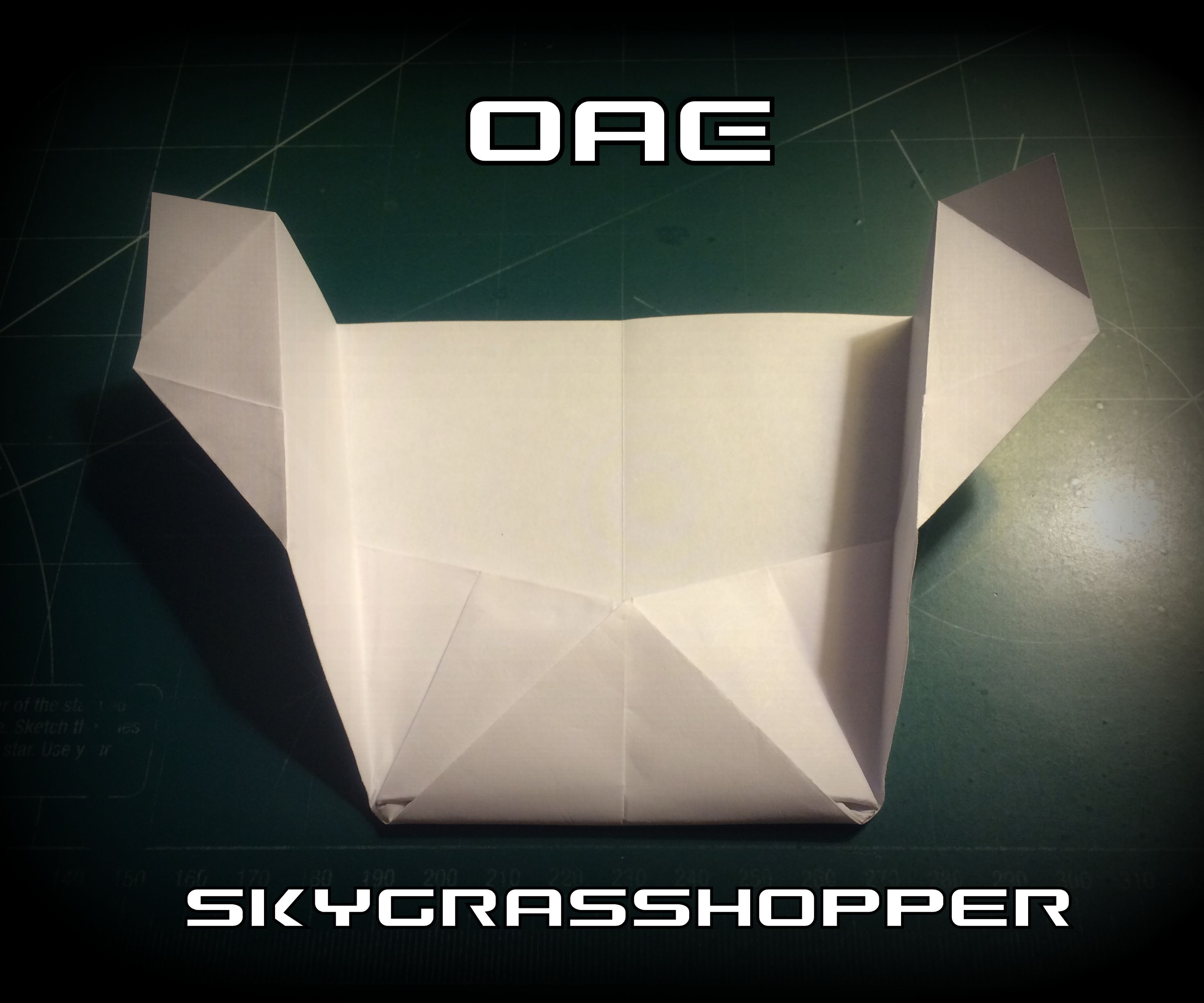 How To Make The SkyGrasshopper Paper Airplane