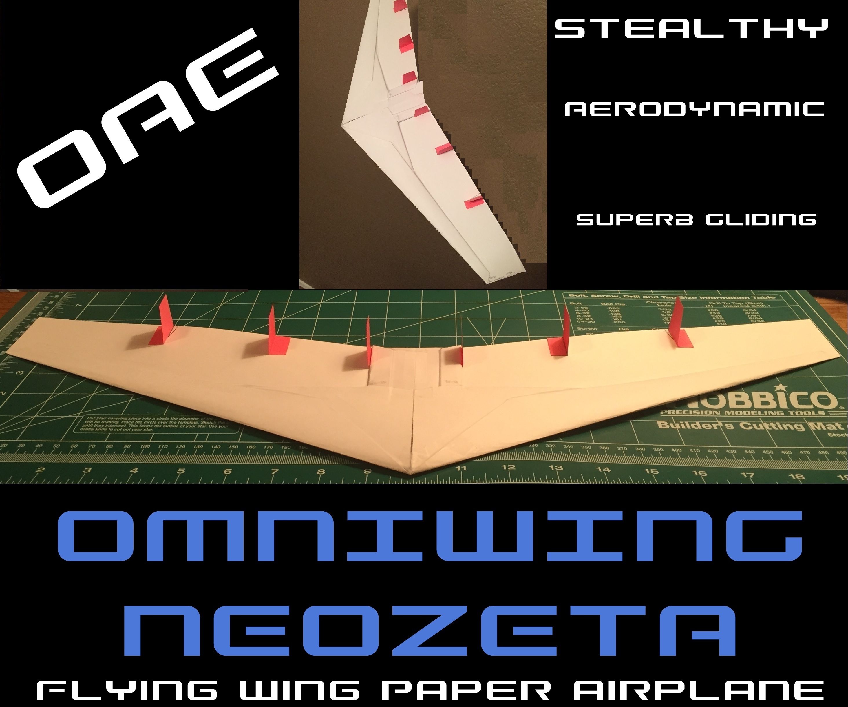 How to Make the Omniwing NeoZeta Paper Airplane