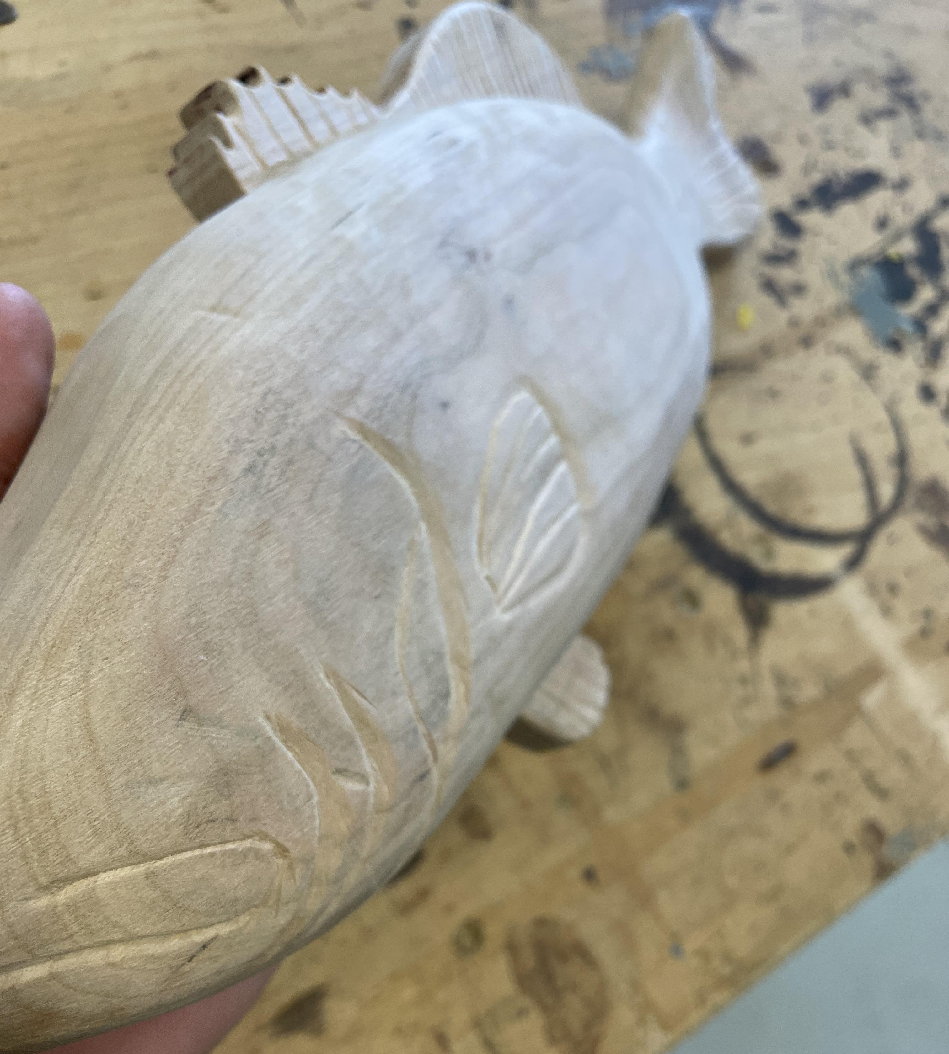 Wooden Largemouth Bass 