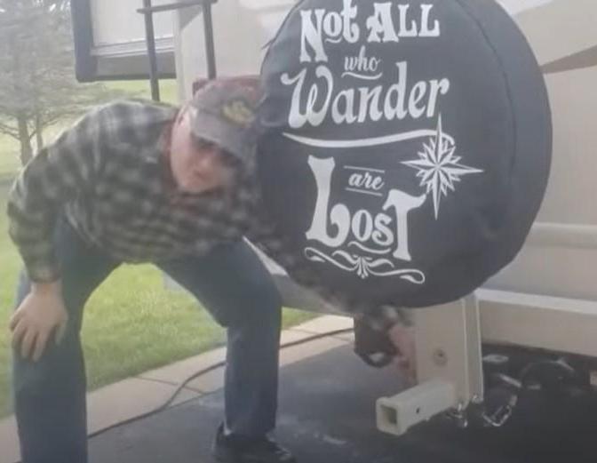 Spare Tire Rack for Motorhome RV for $200 Bucks Vs $900 to Purchase Saving Money