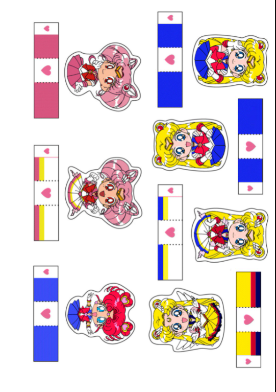 Sailor Moon Popsicle Stick Puppets!