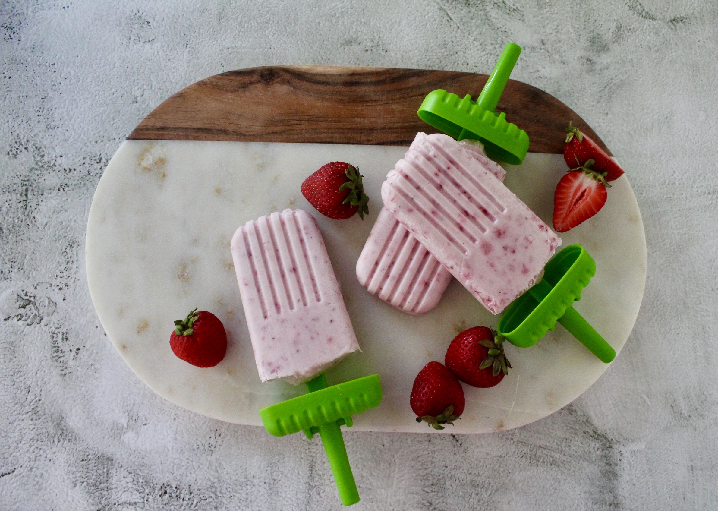 Paletas - Mexican Strawberry Popsicles