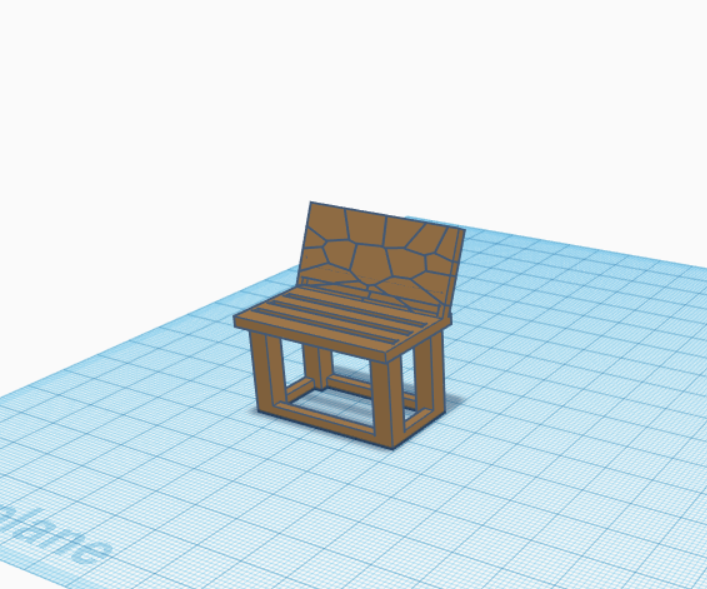 How to Make a Bench in TinkerCAD