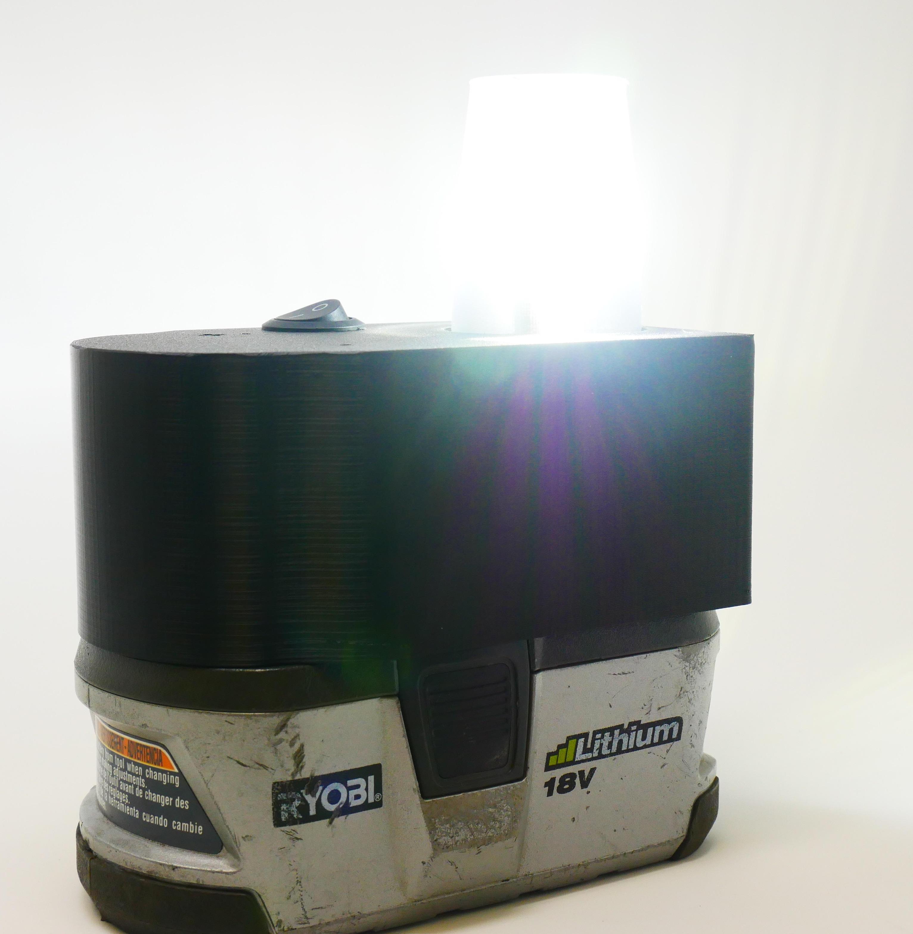 Car Headlight Adapter for Cordless Ryobi 18V Battery