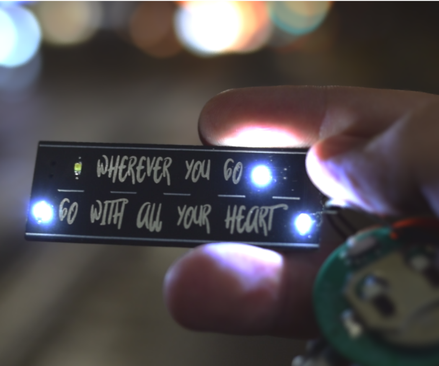 How to Make Inspirational PCB Keychain