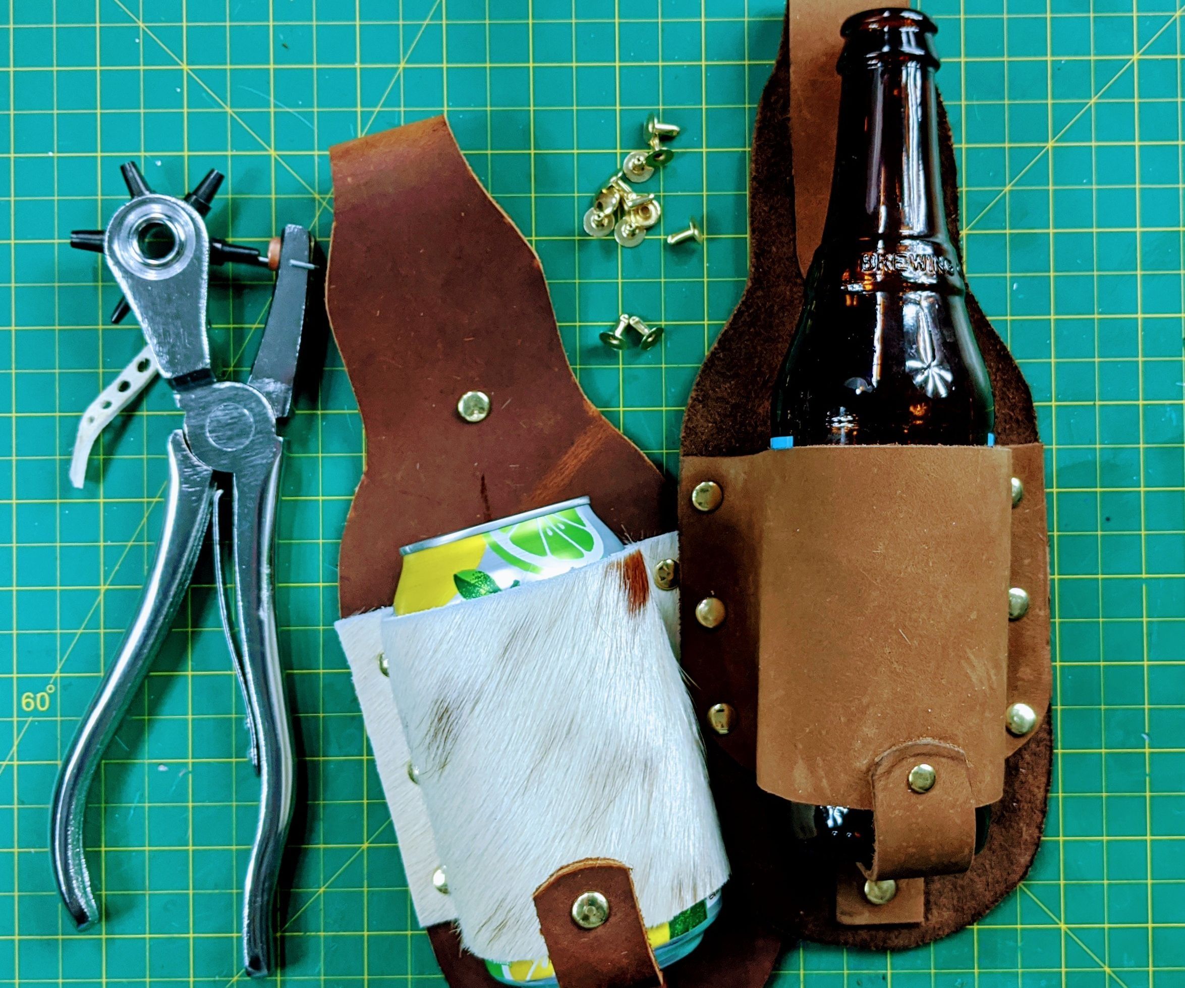 Make Your Own Leather Drink Holster