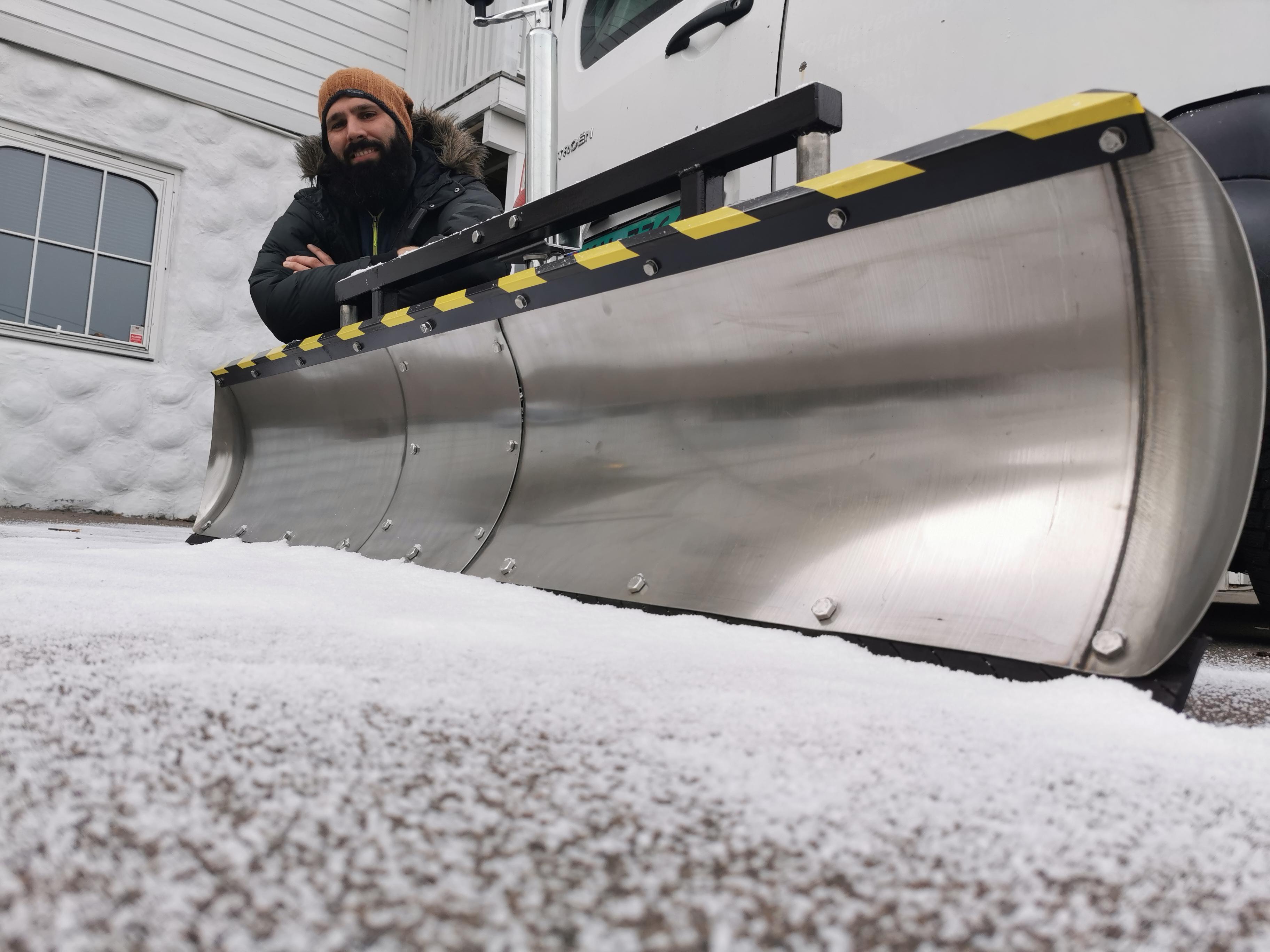 Snow Plow - Made from an Old Hot Water Tank 