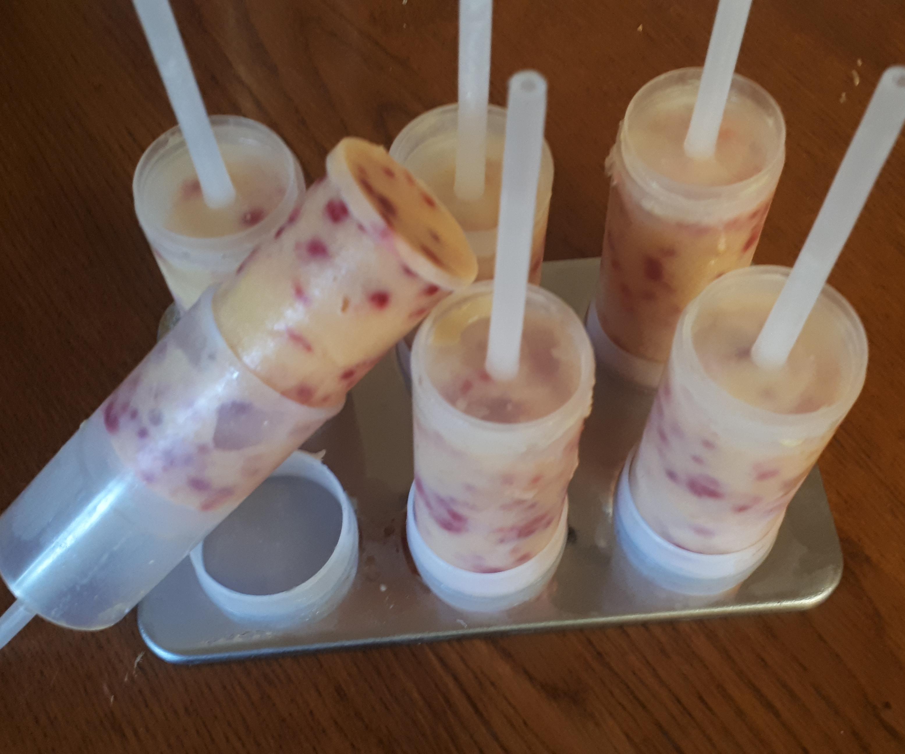 Frozen Yogurt Mango Pineapple Pops