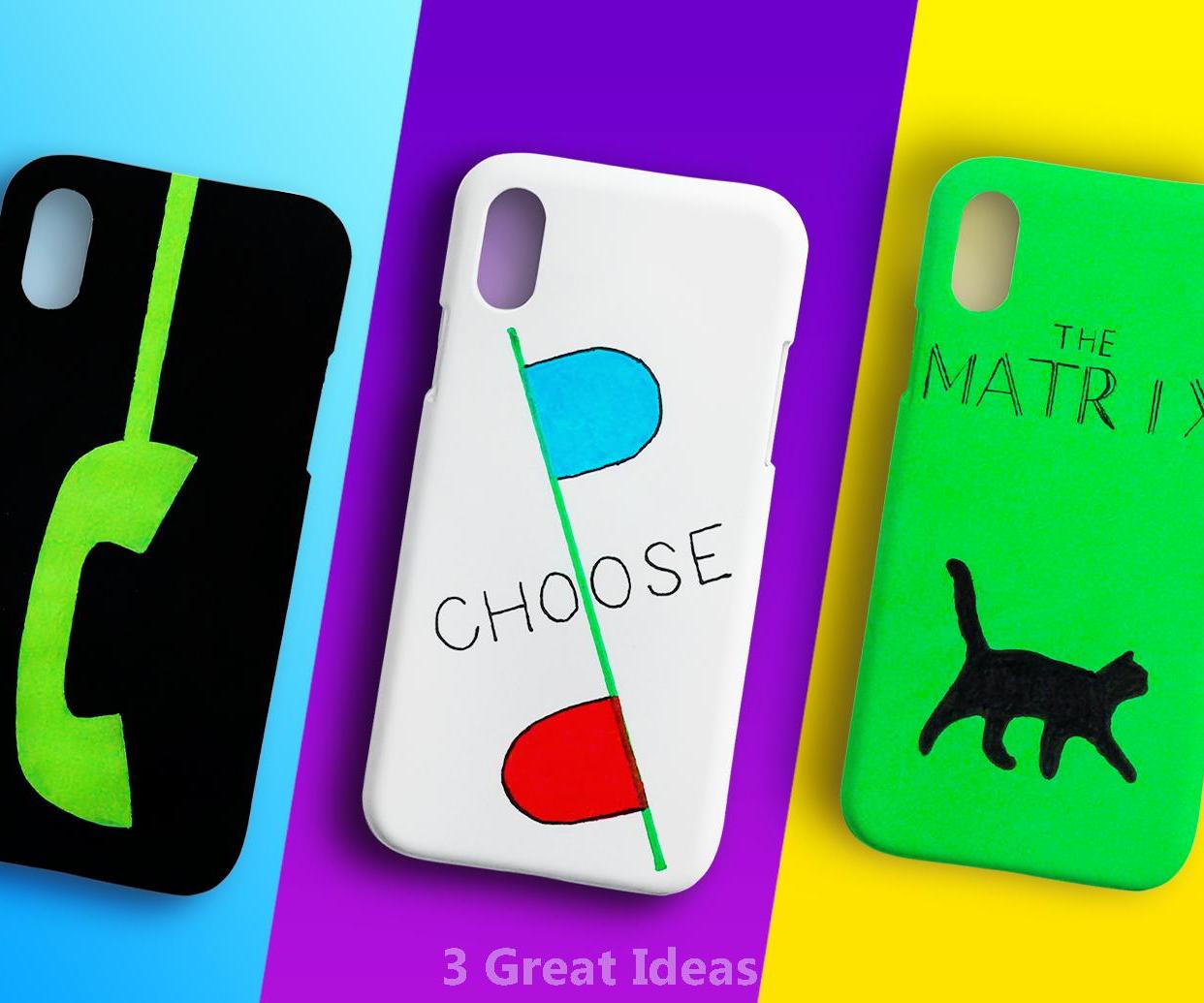 3 Diy THE MATRIX 4 Phone Cases Making