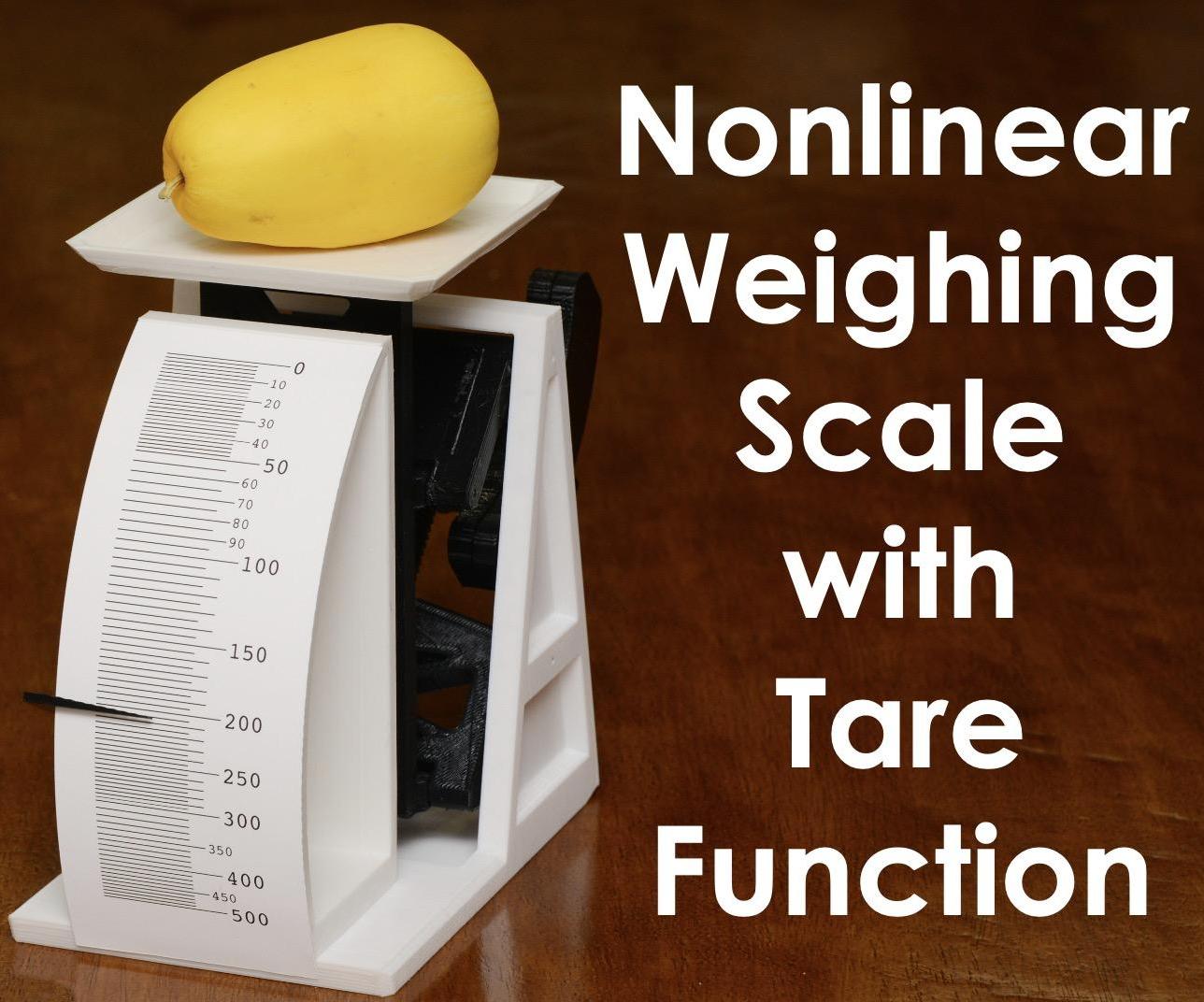 Nonlinear Weighing Scale With Tare Function