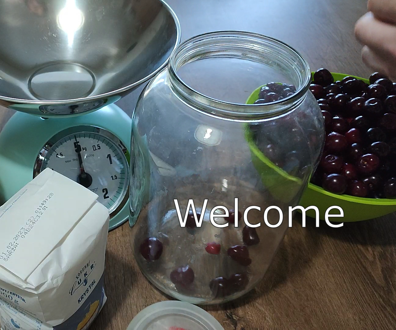 Homemade Sour Cherries Liqueur -Griotka