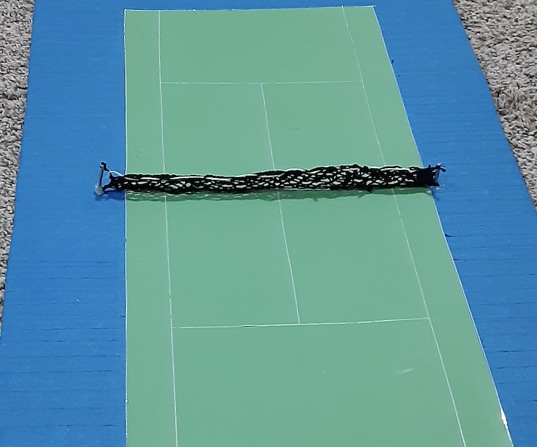 1/48 Miniature Dollhouse Size Tennis Court