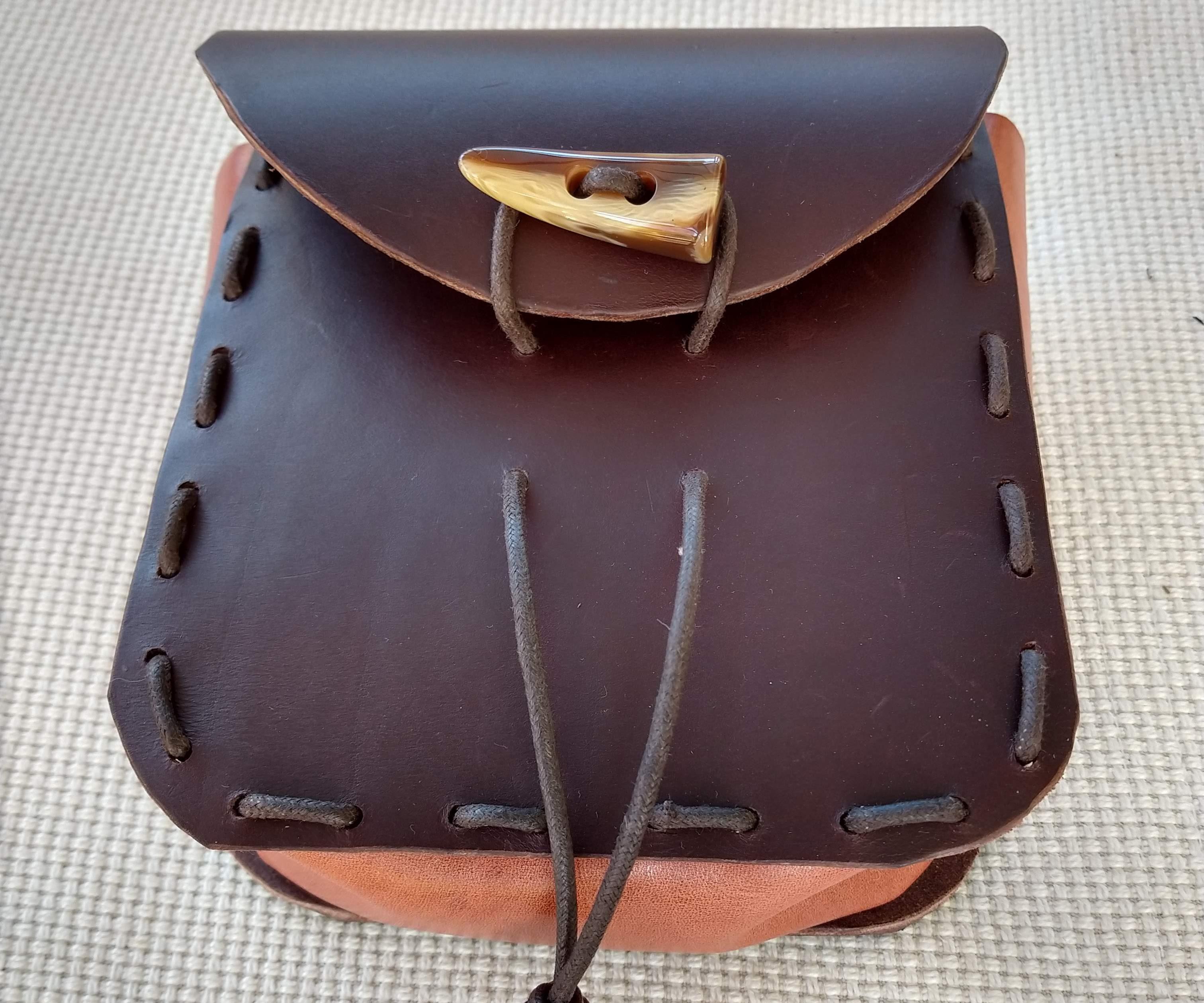 Laced Leather Belt Bag