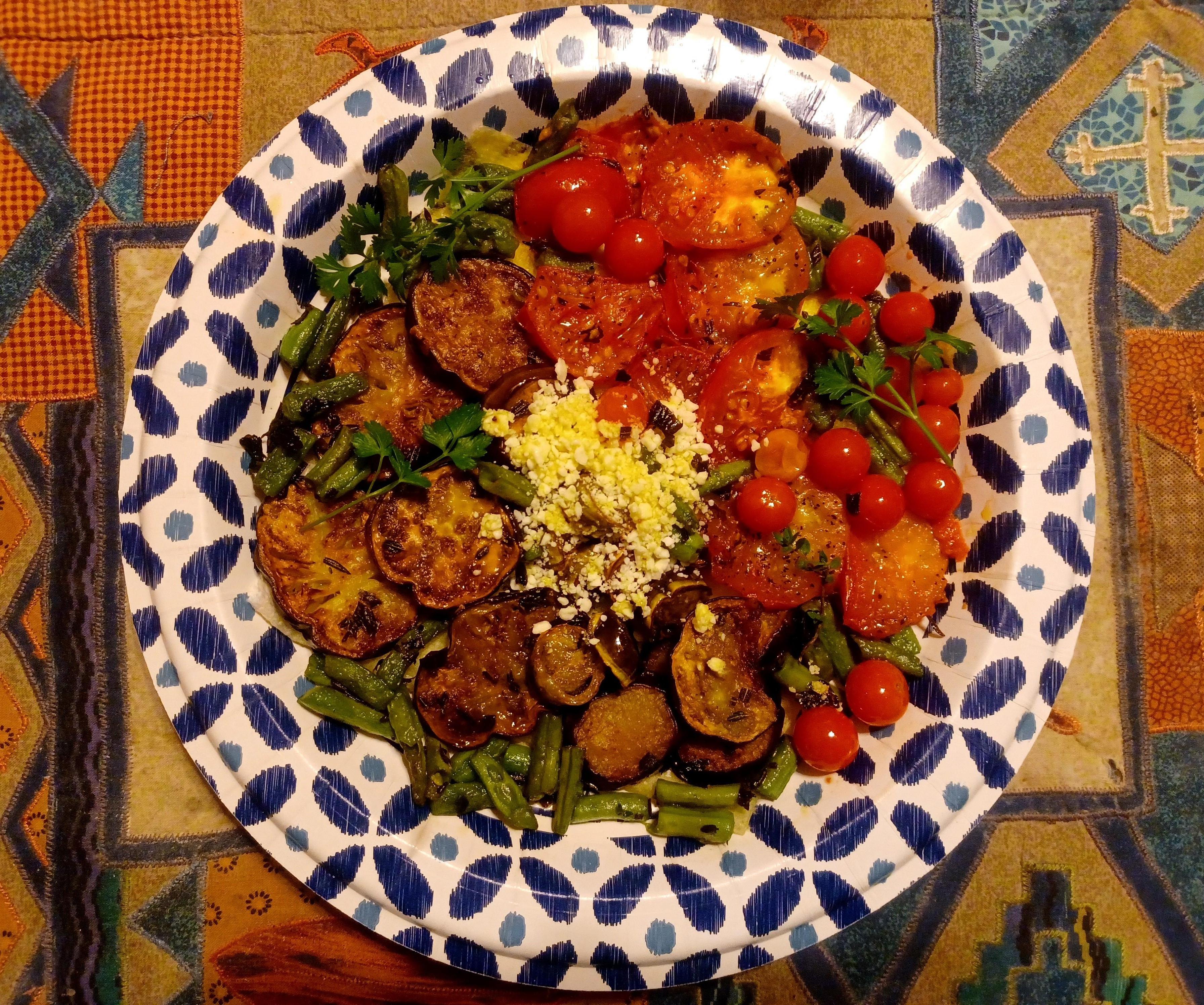 Freshly Fried Eggplant Slices