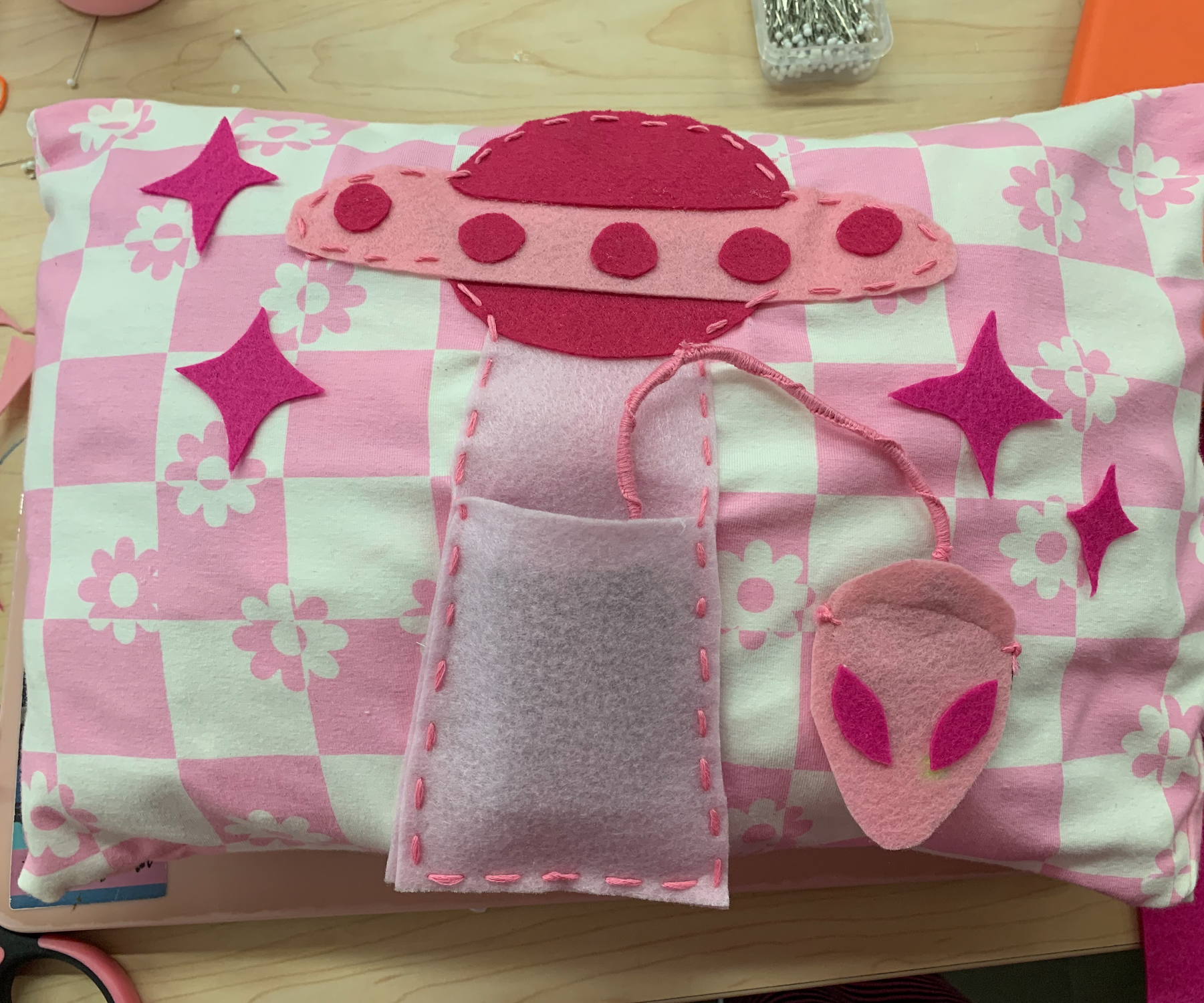 Alien Circuit Board Pillow